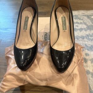 Prada Patent Black pumps